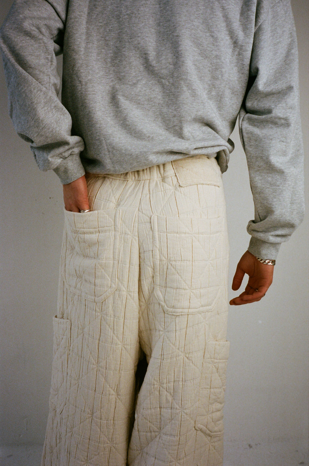 Diamond Quilted Trousers