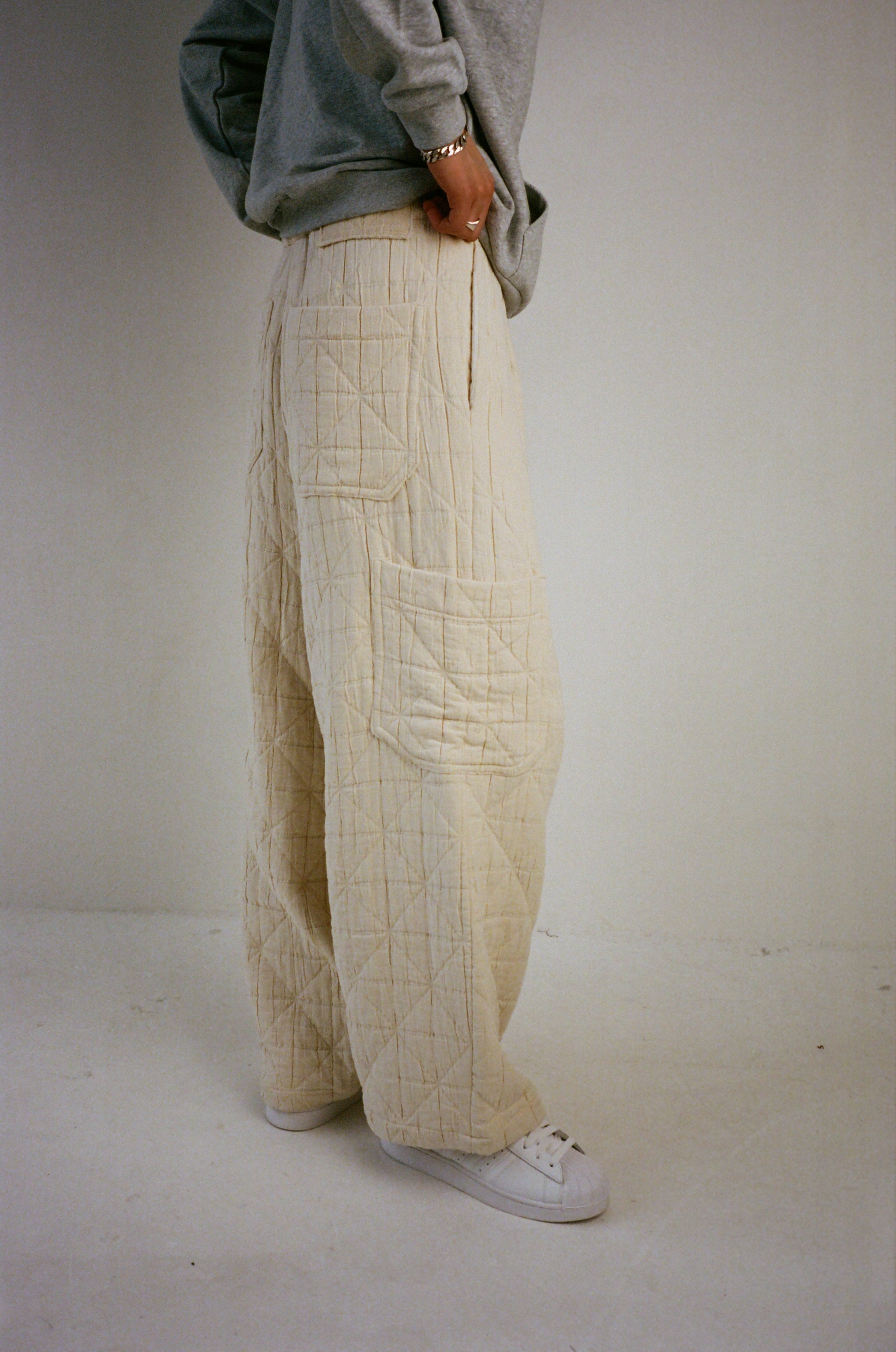 Diamond Quilted Trousers