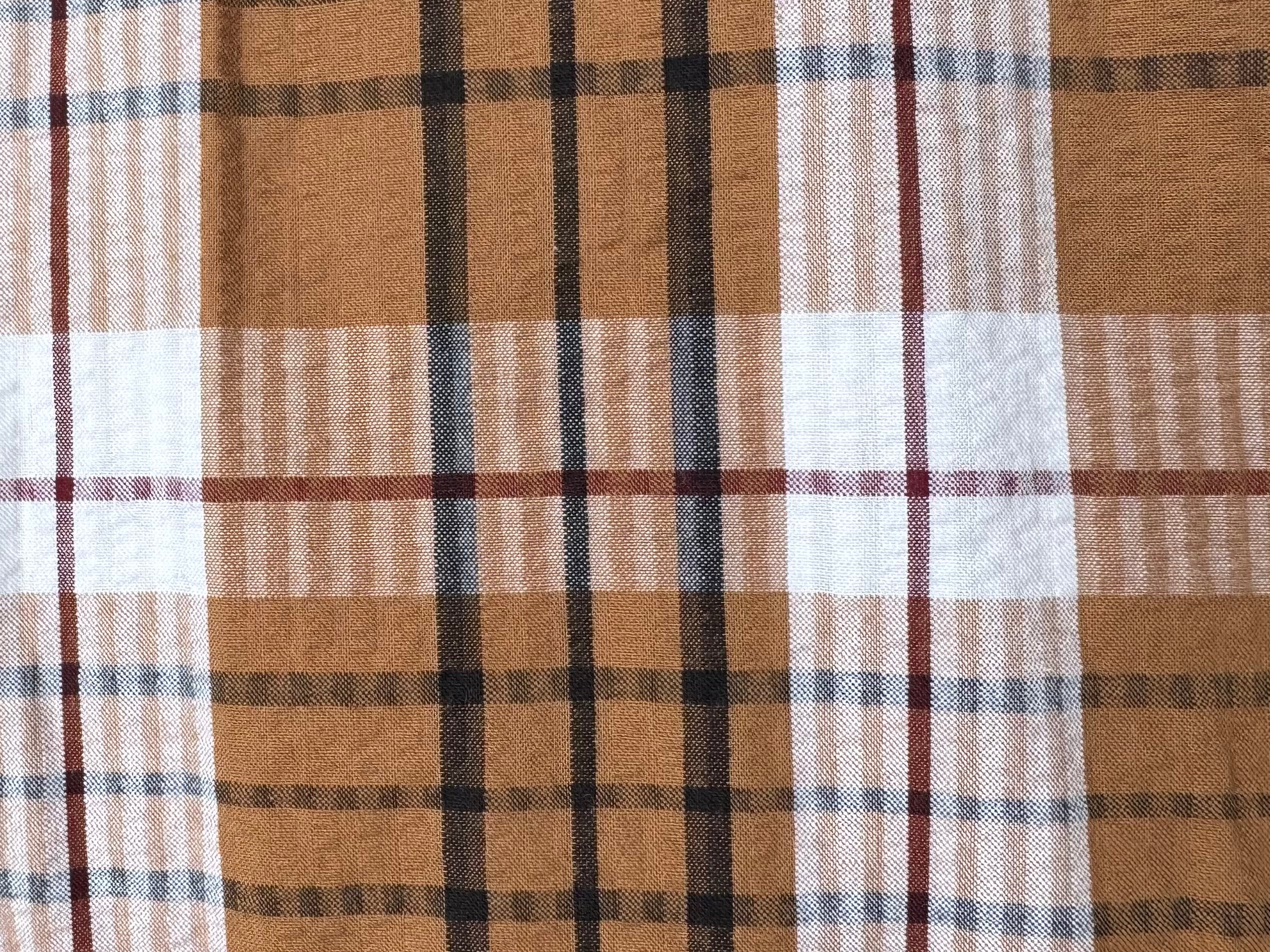 Check Bag - Brown/Red