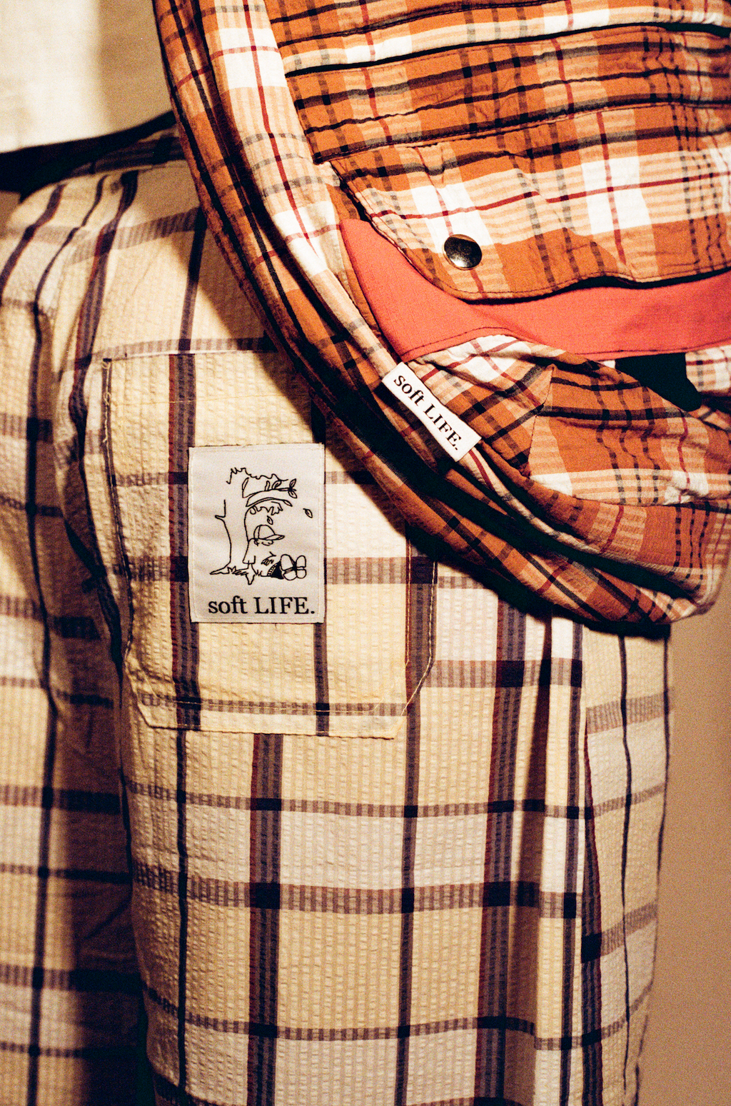 Check Bag - Brown/Red