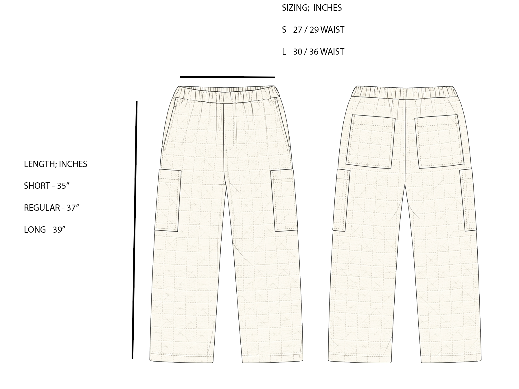 Diamond Quilted Trousers