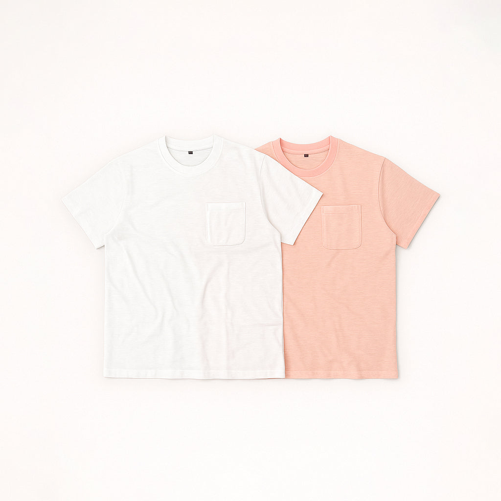 Slub Pocket T-Shirt - White