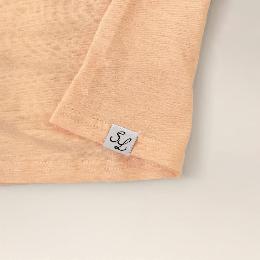 Slub Pocket T-Shirt - Peach